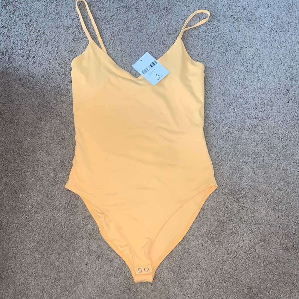 Womens orange bodysuit